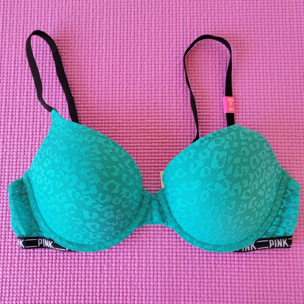 🚫SOLD on Mercari🚫 Victoria's Secret PINK Push Up Bra with Logo Band - Size 36C